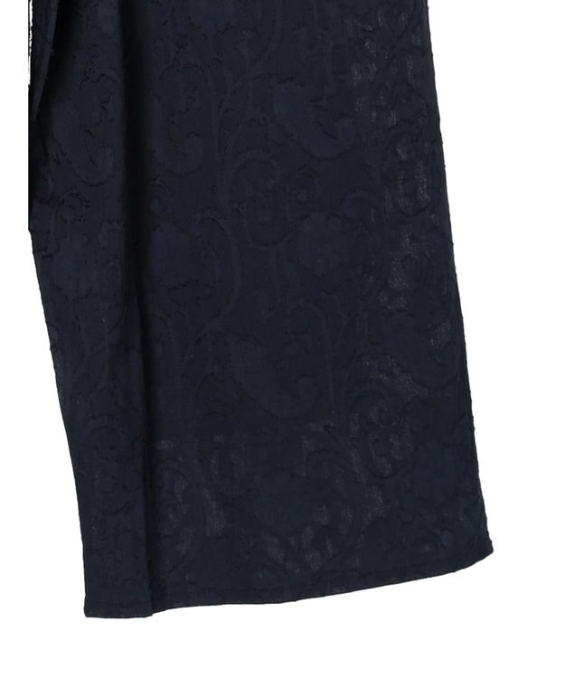 Green Parks インド綿　ジャガードイージーパンツ Navy