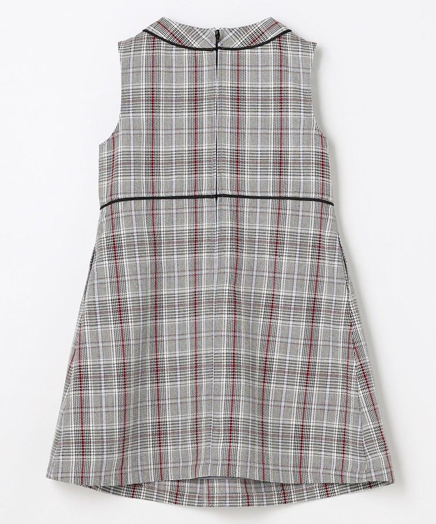 組曲 KIDS 【110-140㎝】グレンチェック ジャンスカ モノトーン