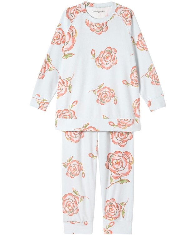 tsumori chisato SLEEP ツモリチサト パジャマ 長袖 長ズボン あったか レディース  UDW452 /ワコール サックス