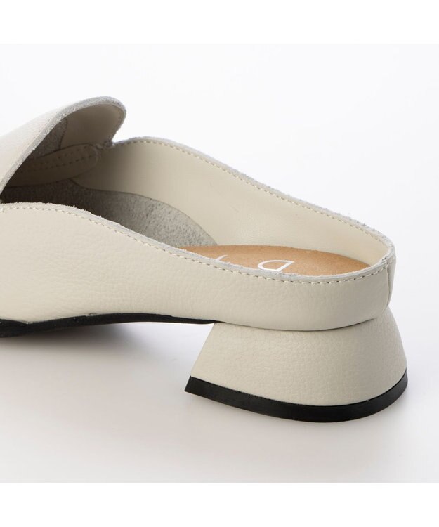 MODE ET JACOMO <D'ICI>スクエアトゥミュールローファー アイボリー