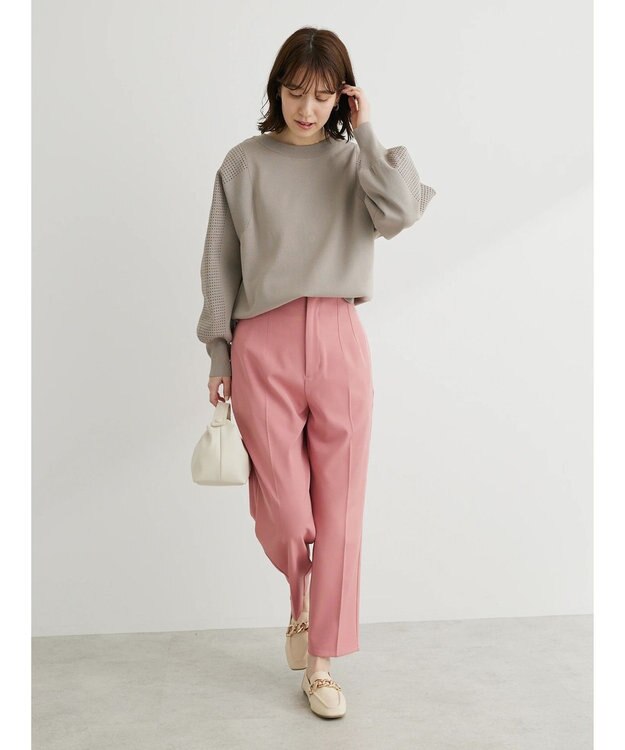 Green Parks ・ｆｕｒｒｙ　ｒａｔｅ２ｗａｙかる~いニットカーデ Light Gray