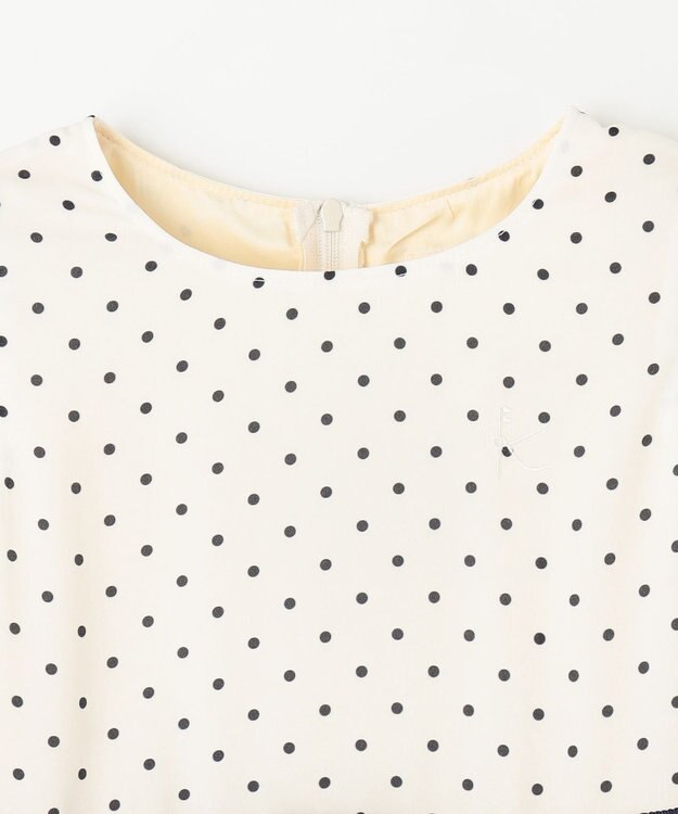 組曲 KIDS 【110-140㎝】ドットシフォン ワンピース オフホワイト系5