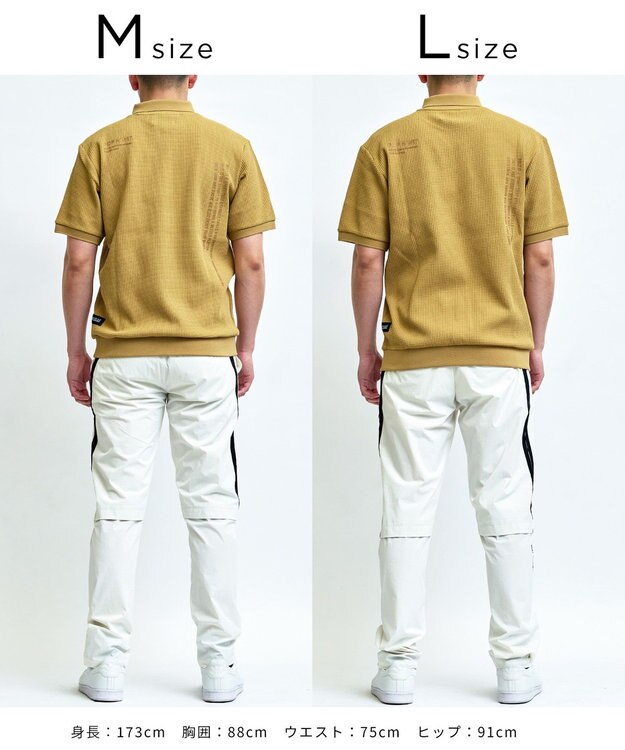 PW CIRCULUS 【MEN】ワッフルポロ 2026年モデル ゴルフ ベージュ系