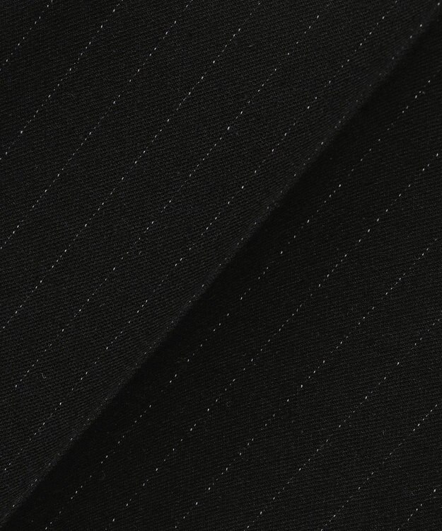 J.PRESS MEN 【J.PRESS ORIGINALS】Wool Silk Angola Chalk Stripes Spindle 1Tuck Piped Stem Slacks / Japan Made ブラック系1