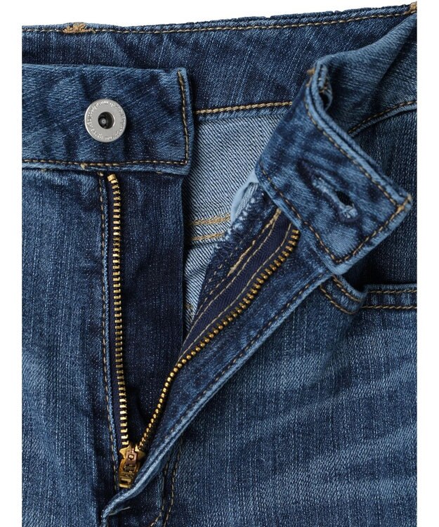 earth music&ecology セルフカットセミフレアデニムパンツ Medium Indigo