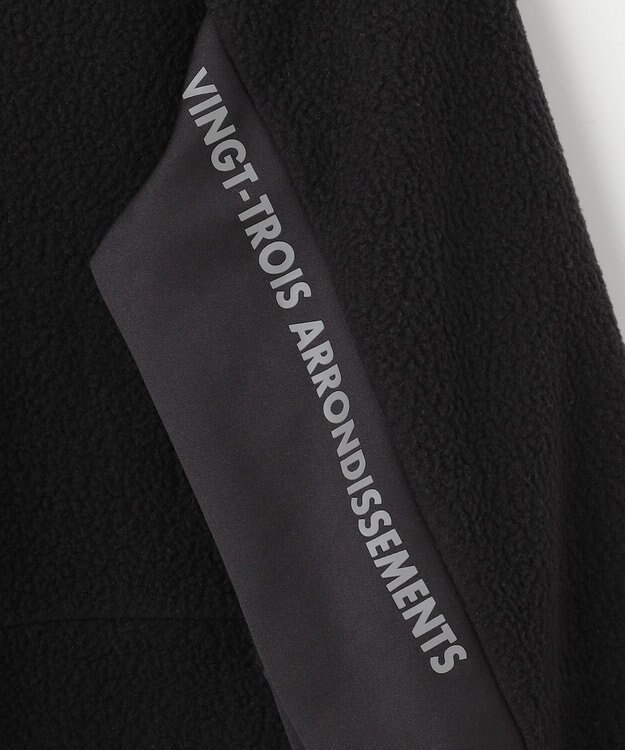 23区GOLF 【MEN】ボアフリースプルオーバー ブラック系