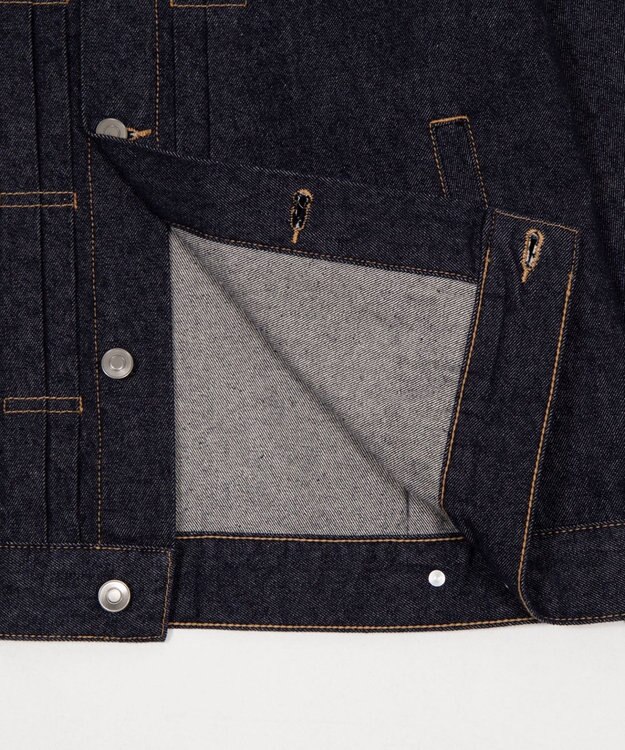 WEGO 【ユニセックス着用ITEM】リジットデニムジャケット デニムブラック