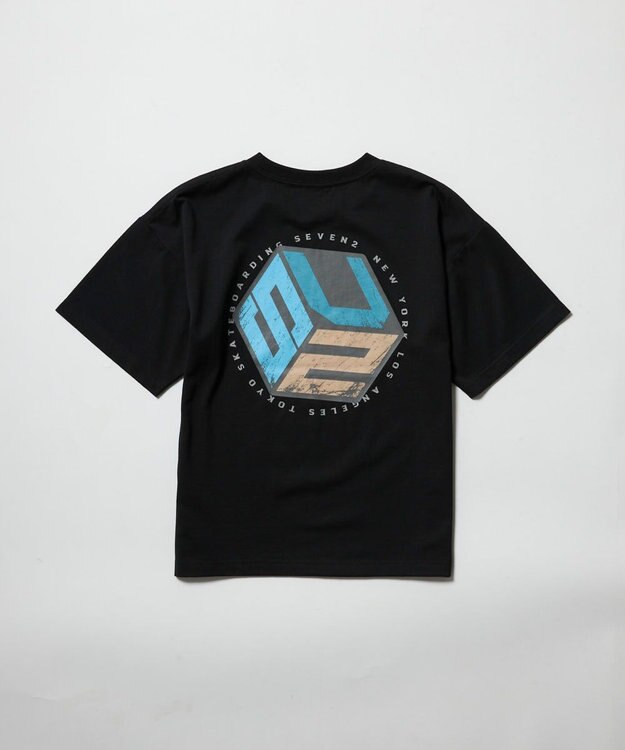 OP／FILA 【SEVEN2】デザインTシャツ ブラック