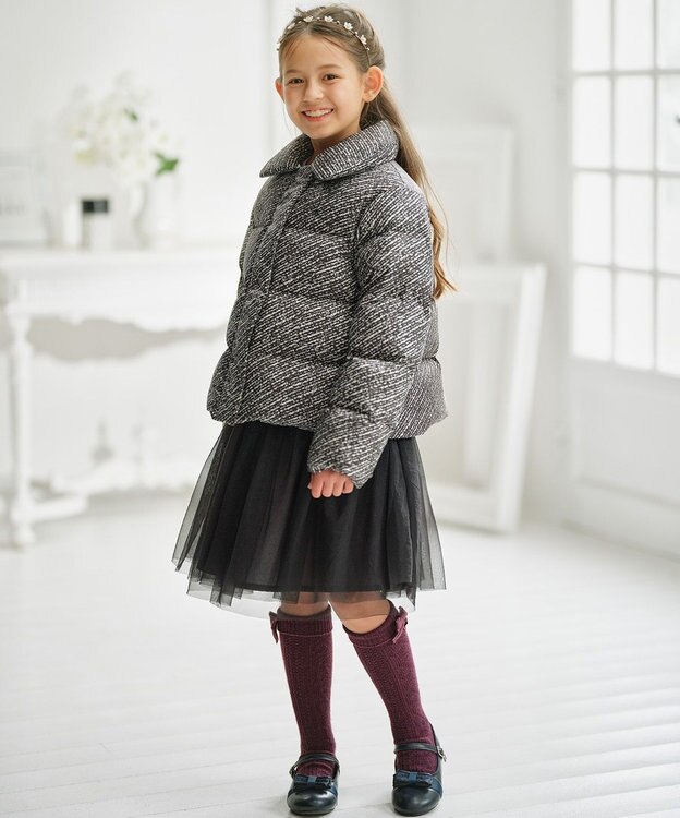 組曲 KIDS 【110-140㎝】 ショートダウン ツイード系5