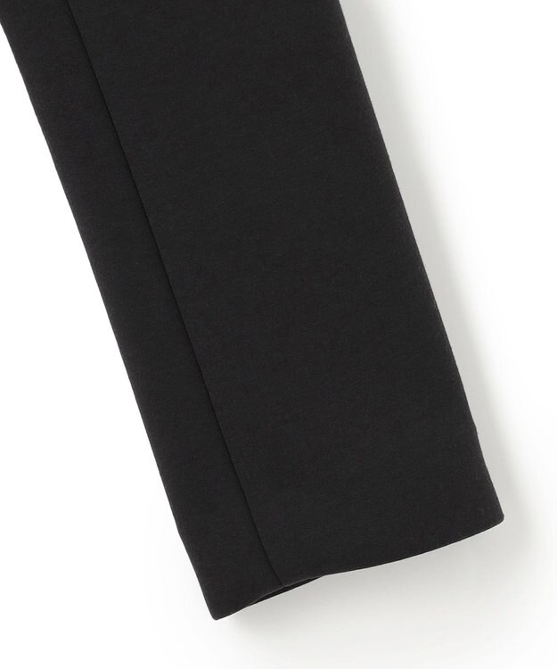 ICB L 【洗える】コンパクトWフェイス ノーカラージャケット ブラック系