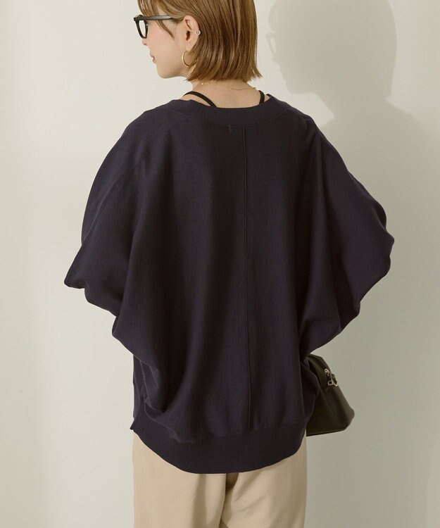 AMERICAN HOLIC UVカットドルマンニットカーディガン Navy