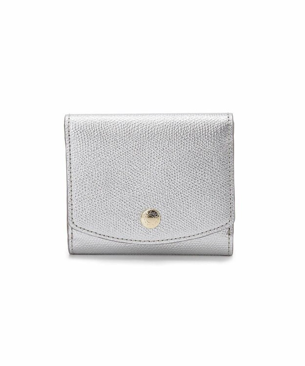 TOPKAPI 【TOPKAPI】COLORATO コロラート 角シボ型押し  二つ折り 財布 シルバー