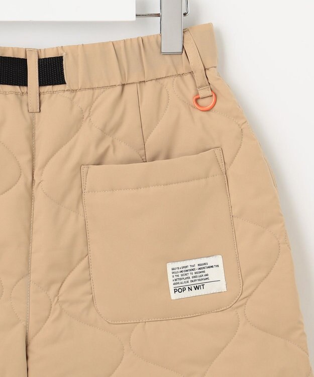 PW CIRCULUS 【WOMEN】ひょうたんキルティング中綿ショートパンツ ベージュ系