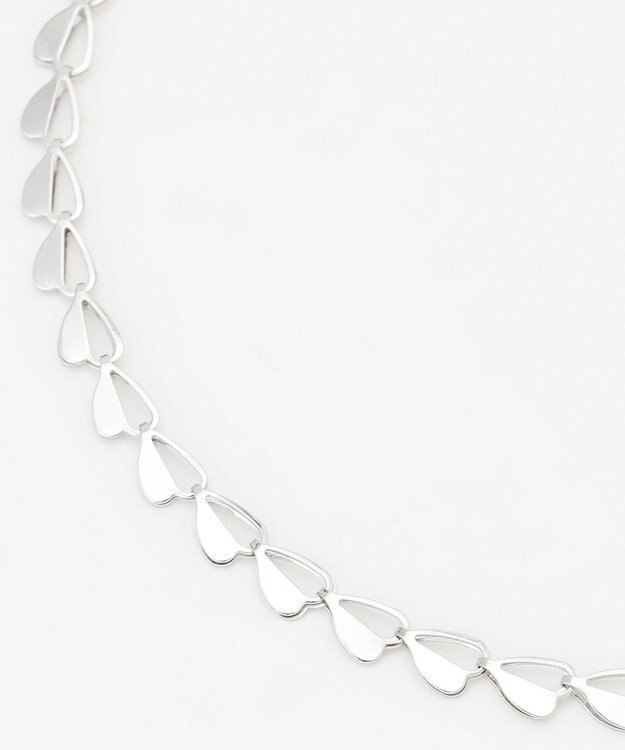 ICB ショートチェーンネックレス シルバー［ハートモチーフ］系