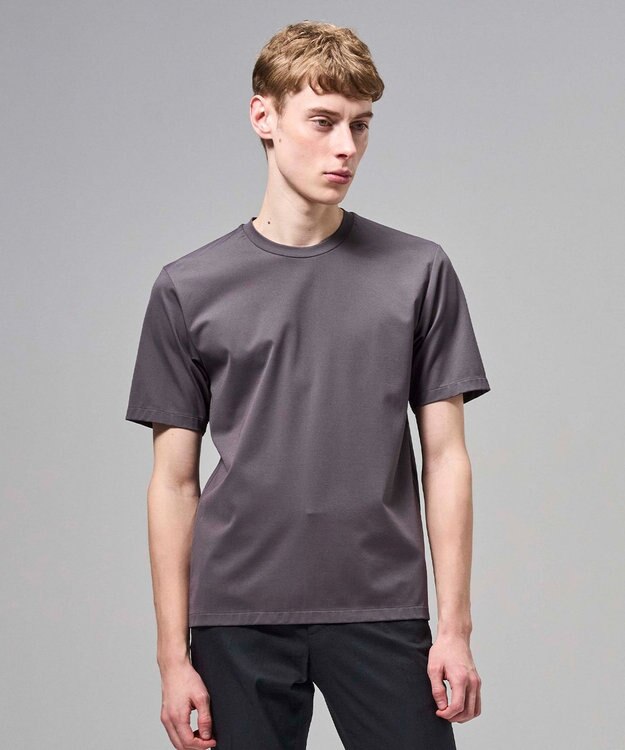 JOSEPH HOMME 【新色追加】ハイゲージベアスムース　クルーネックＴシャツ グレー系