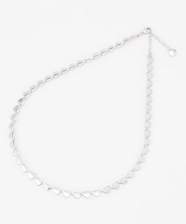 ICB ショートチェーンネックレス シルバー［ハートモチーフ］系