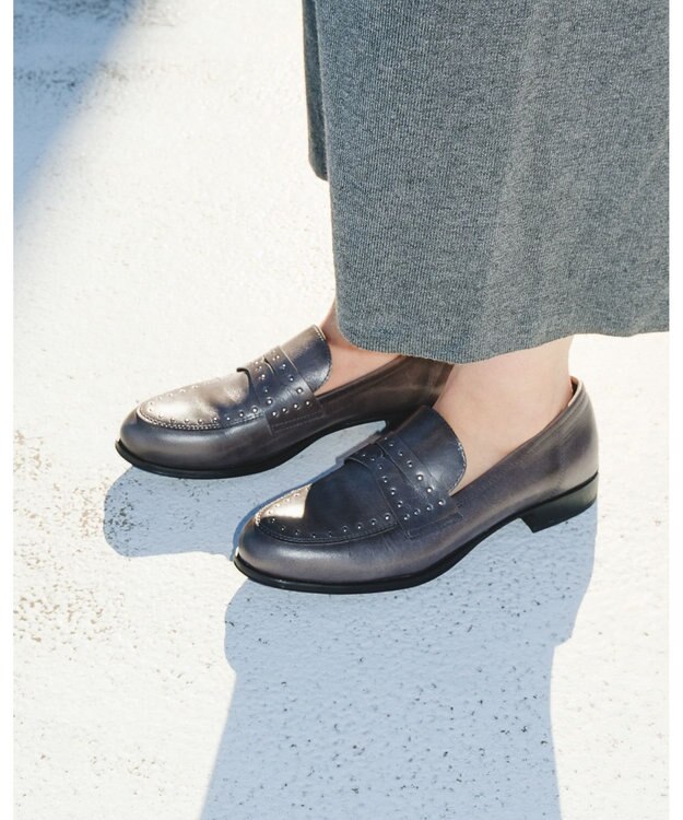 BONTRE 【BONTRE/ボントレ】スタッズローファー/50501-VA グレー