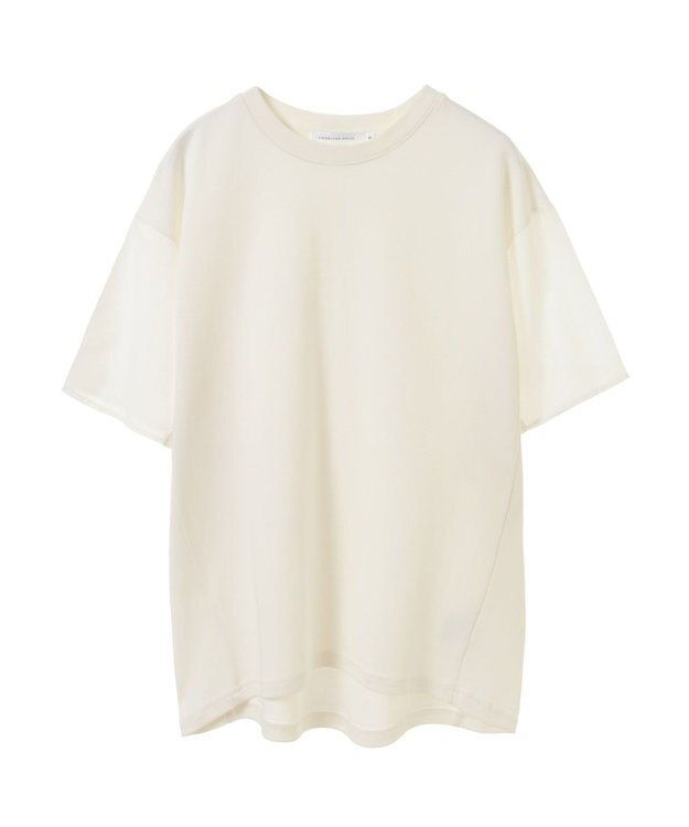 AMERICAN HOLIC 異素材ショルダー切替カットプルオーバー Off White