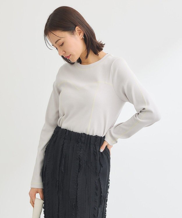 Green Parks ・ＳＵＧＡＲ　ＳＰＯＯＮ　カラーｓｔリブロンＴＥＥ Light Gray