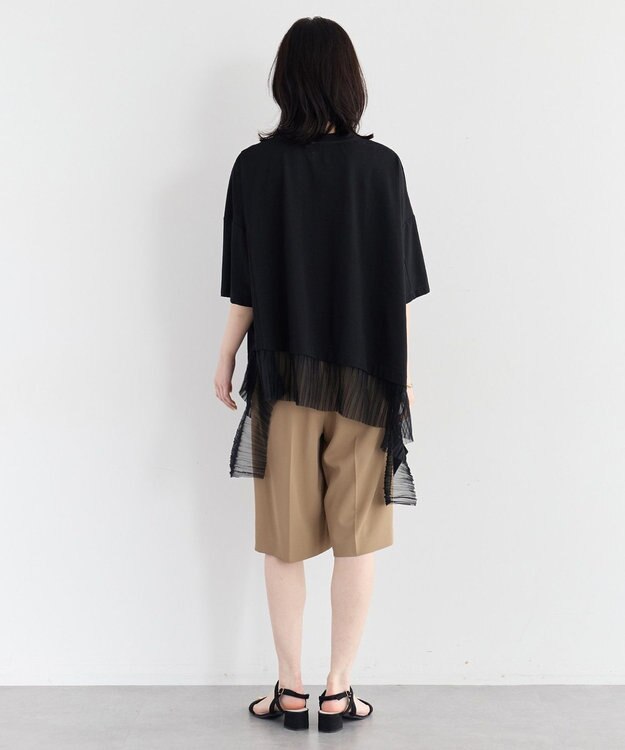 YECCA VECCA 裾アシメデザインプルオーバー Black