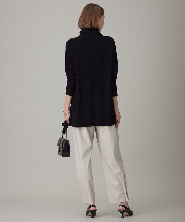 ICB 【洗える】 ライトフェイクレザー バレルパンツ トープ系