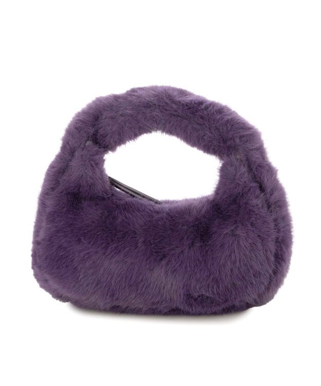 UNBILLION カシュカシュ cachecache / フェイクファー2wayハンドルミニバッグ パープル