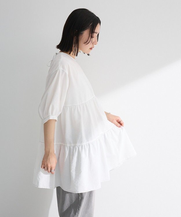 Green Parks ・ＥＬＥＮＣＡＲＥ　ＤＵＥ　ティアードチュニック Off White