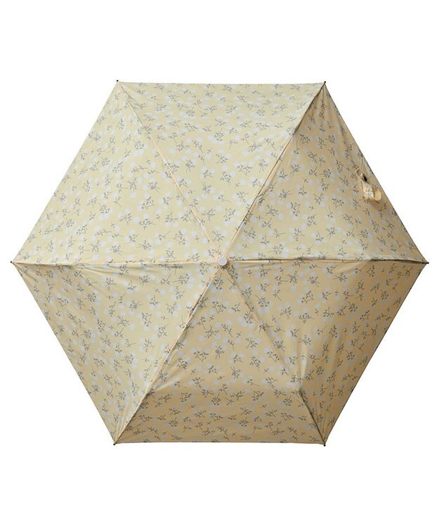 MOONBAT 【超撥水】フロータス (FLO(A)TUS) 折りたたみ傘 コットンフラワー 耐風 レモンイエロー