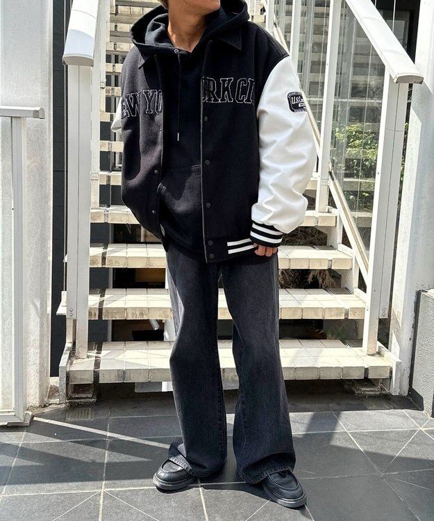 WEGO メルトンワッペンスタジャン ブラック