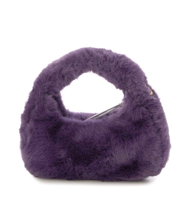 UNBILLION カシュカシュ cachecache / フェイクファー2wayハンドルミニバッグ パープル