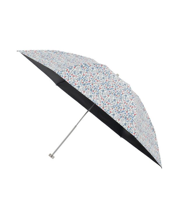 MOONBAT 【シリーズ累計22万本突破】MACKINTOSH PHILOSOPHY 遮光 晴雨兼用 折りたたみ日傘 軽量 ボーダー サックスブルー