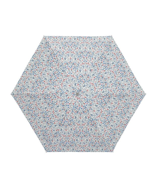 MOONBAT 【シリーズ累計22万本突破】MACKINTOSH PHILOSOPHY 遮光 晴雨兼用 折りたたみ日傘 軽量 ボーダー サックスブルー