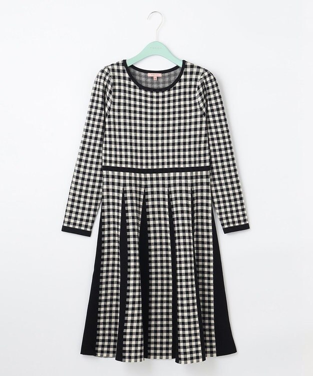 TOCCA 【洗える！】BOAD GAME ニットドレス ブラック系