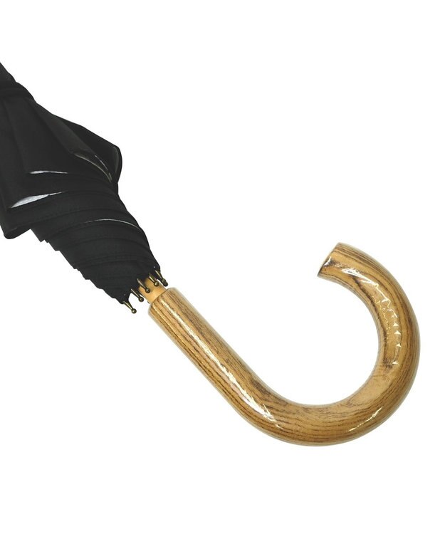 +RING 【UVカット100%】【UPF50＋】【遮光率99%以上】プラスリング 晴雨兼用傘（長ショート） FLW T1265 2重張り傘 黒