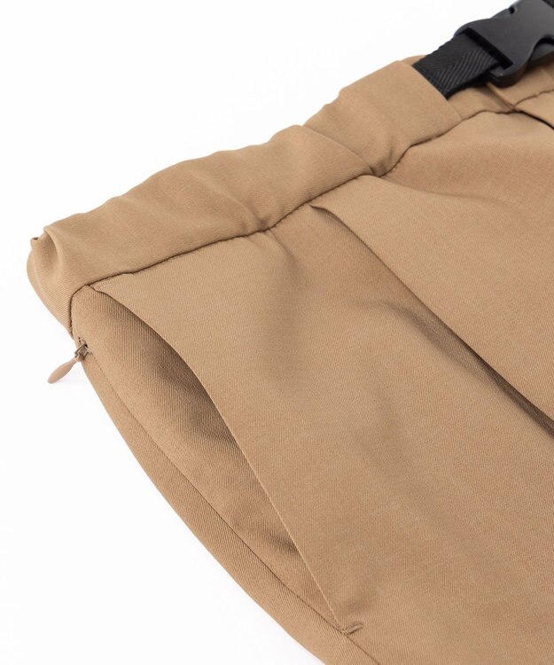 UNFILO MENS ウールライク テーパードパンツ ブラウン