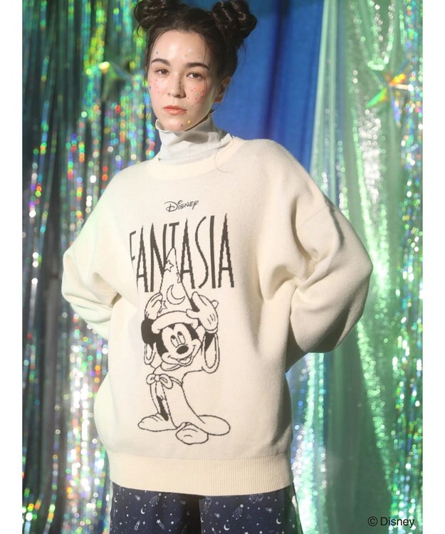 Green Parks ＦＡＮＴＡＳＩＡ／ジャガードニットプルオーバー Ivory