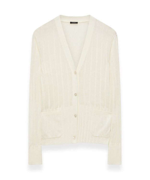 JOSEPH 【洗える】クリスピーレーヨン　カーディガン Ivory