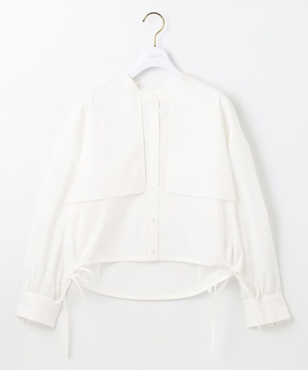 ANY SIS 【UVカット・接触冷感・速乾】クロップトヨークハオリ シャツ オフ