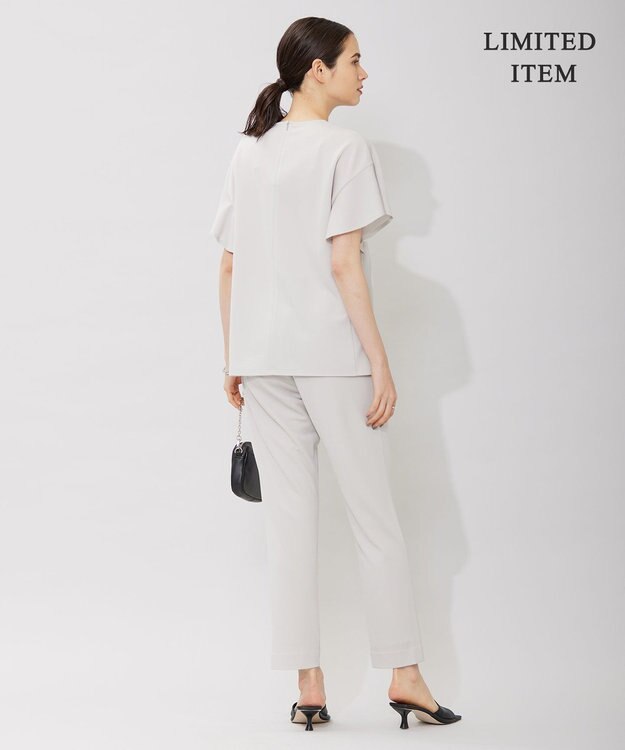 ICB 【WEB限定・洗える】ストレッチアムンゼン セミワイドパンツ トープ系