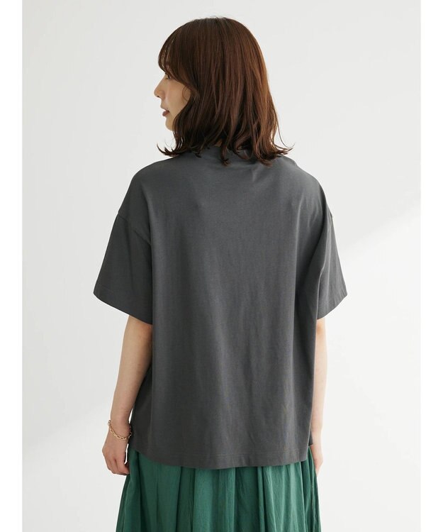 Green Parks ブロックロゴオーバーサイズＴシャツ Dark Gray