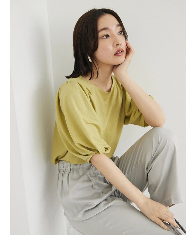 Green Parks 袖ボリュームカノコプルオーバー Green