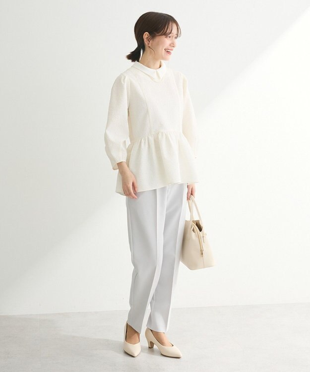 Green Parks ef-de タックテーパードパンツ Light Gray