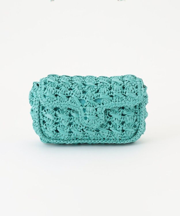 GRACE CONTINENTAL Caterina bertini チェーンミニバッグ ブルー