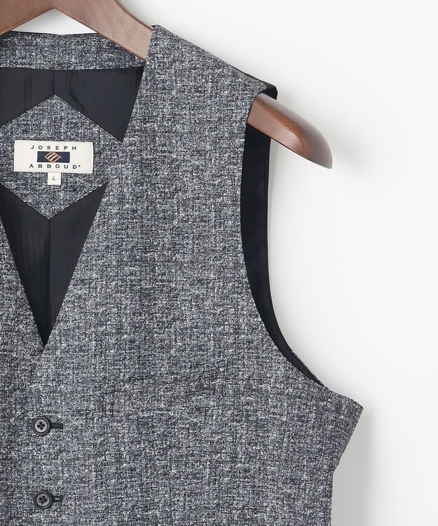 JOSEPH ABBOUD 【イージーケア・多機能】人気 ライトウェーブ ベスト グレー系
