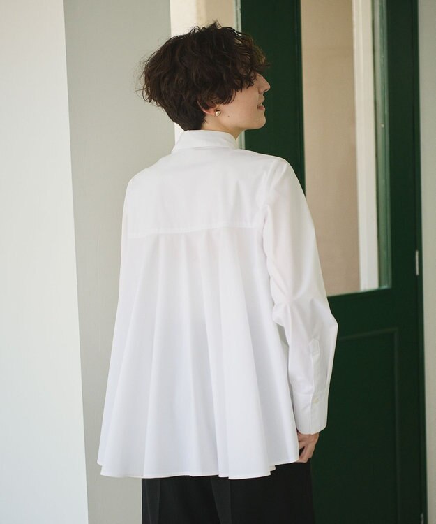 #Newans 【ANSWER for Co-Creation】バックフレアシャツ ホワイト系