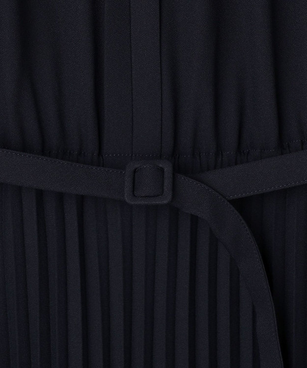 ANY SIS ノーブルプリーツ ワンピース ネイビー