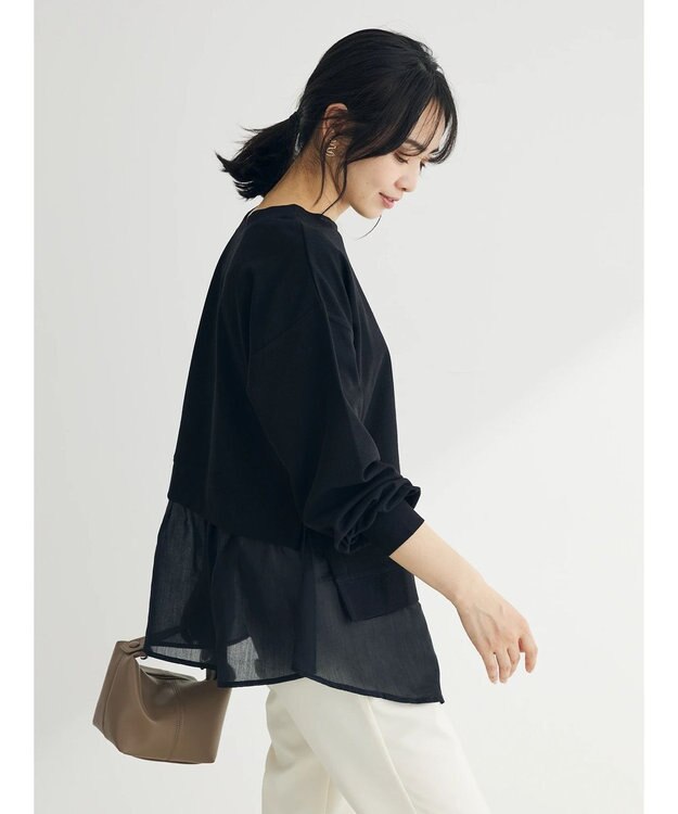 Green Parks 前後２ｗａｙシアードッキングチュニック Black