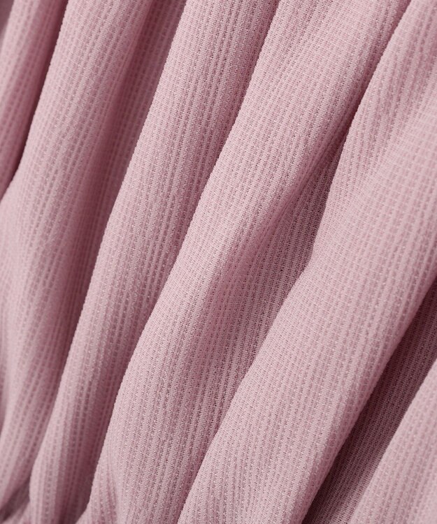 earth music&ecology バルーンヘムブラウス Pink