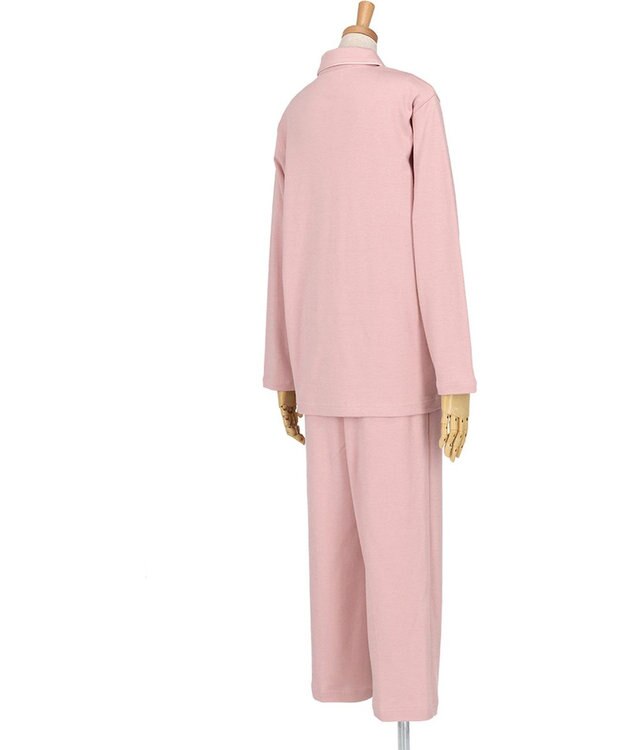 パジャマ 長袖 長ズボン 綿100%(本体) 天綿使用 上下セット 前開き