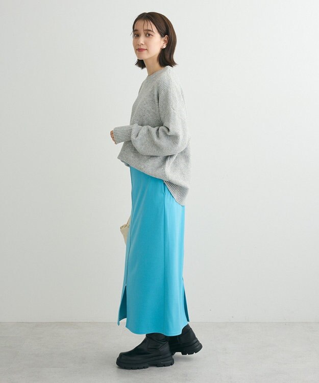 Green Parks ・Ｐｅｔｉｔ　Ｆｌｅｕｒ　ラメ＆スパンコールニット Gray